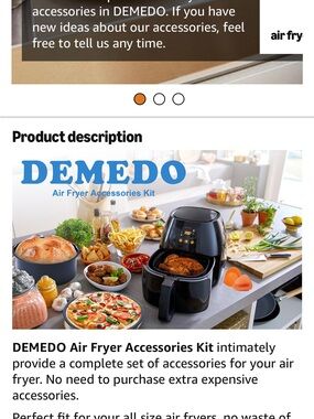 DEMEDO Air Fryer Accessories Kit